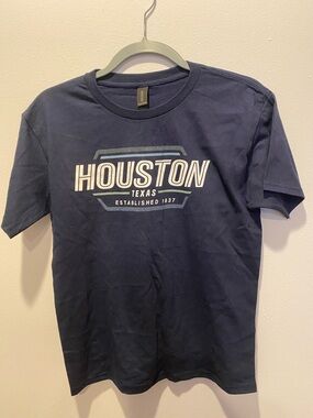 Women’s Houston Graphic Tee - Navy Blue Large